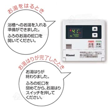 音声で蛇口の開閉や押すスイッチなどを案内します