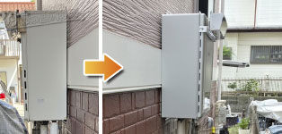 ノーリツ ガス給湯器施工事例GT-C2042(S)AWX→GT-C2072SAW-1 BL