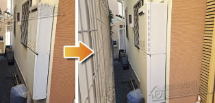 ノーリツ ガス給湯器施工事例FH-242AWD→GT-2470SAW-1 BL