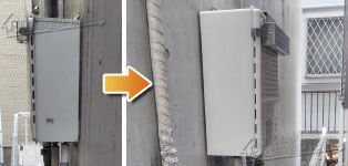 ノーリツ ガス給湯器施工事例GT-2428SAWX→GT-2470SAW-1 BL