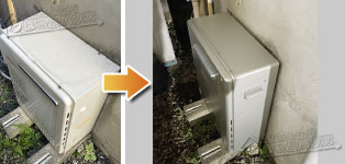 ノーリツ ガス給湯器施工事例GT-2028ARX→GT-C2072SAR BL