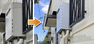 ノーリツ ガス給湯器施工事例GT-C1652SAWX→GT-C2072SAW-1 BL