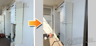 ノーリツ ガス給湯器施工事例GT-2428SAWX→GT-2470SAW-1 BL