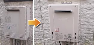 ノーリツ ガス給湯器施工事例GT-2450AWX→GT-2470AW-1 BL